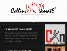 Tablet Screenshot of collinskarate.net